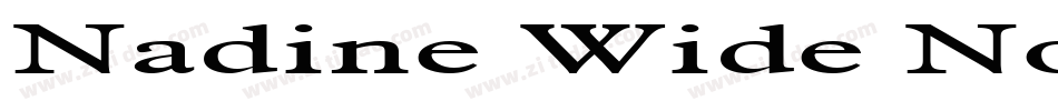Nadine Wide Normal字体转换